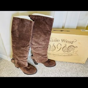 Nine West Izusa Tall Brown Boots